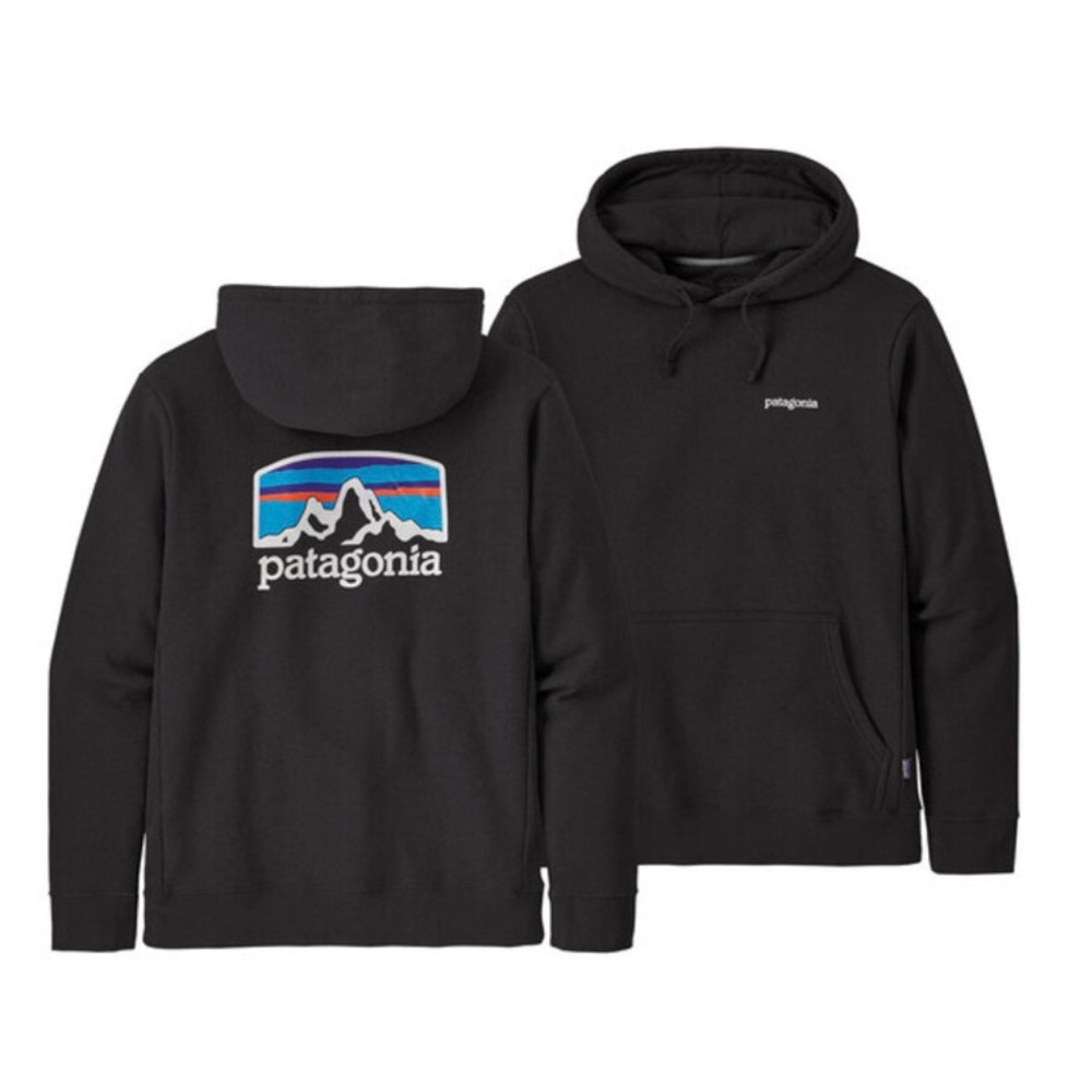 NWT Patagonia Fitz Roy Horizons Uprisal Hoody Black Size Small (M)/Medium (W)